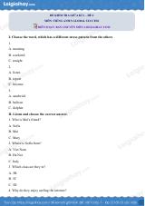 Đề thi giữa kì 1 Tiếng Anh 5 Global Success - Đề số 2